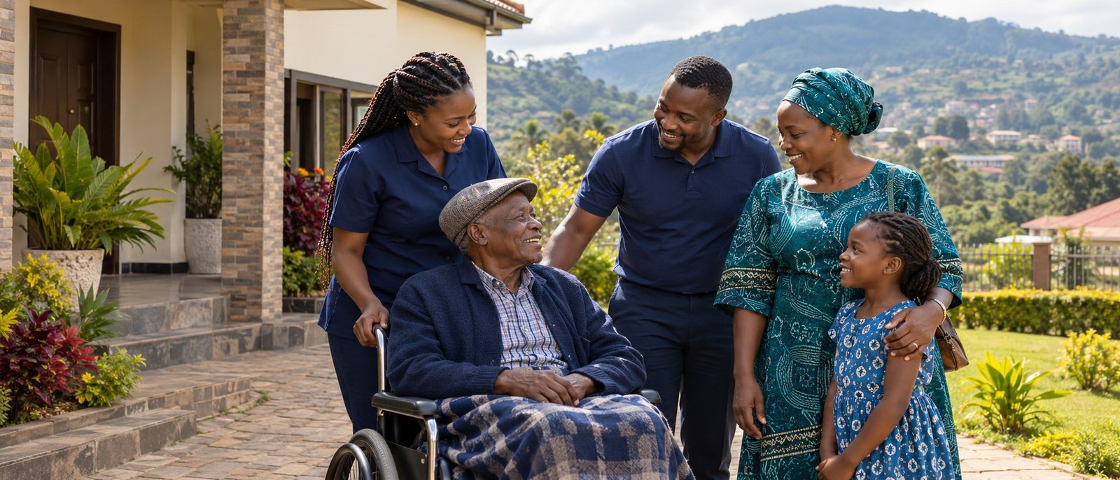 Professional staff welcoming clients with care